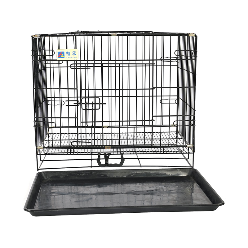 Caisse de chien pliable en métal pour chiots