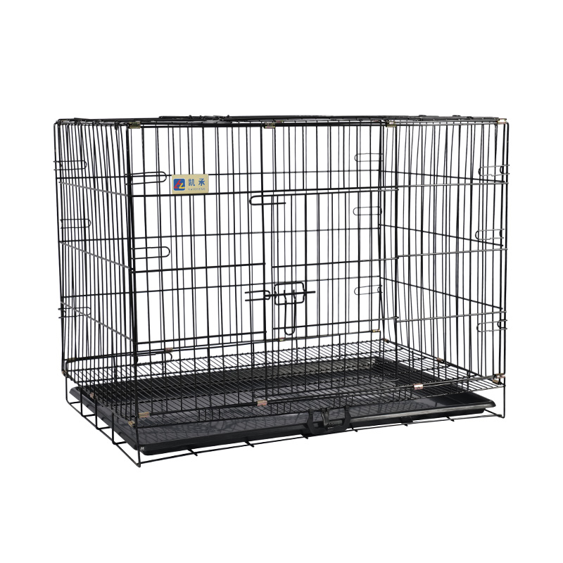Caisse de chien pliable en métal pour chiots