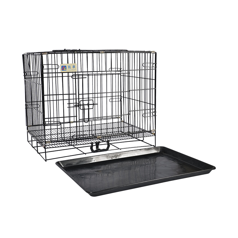 Caisse de chien pliable en métal pour chiots