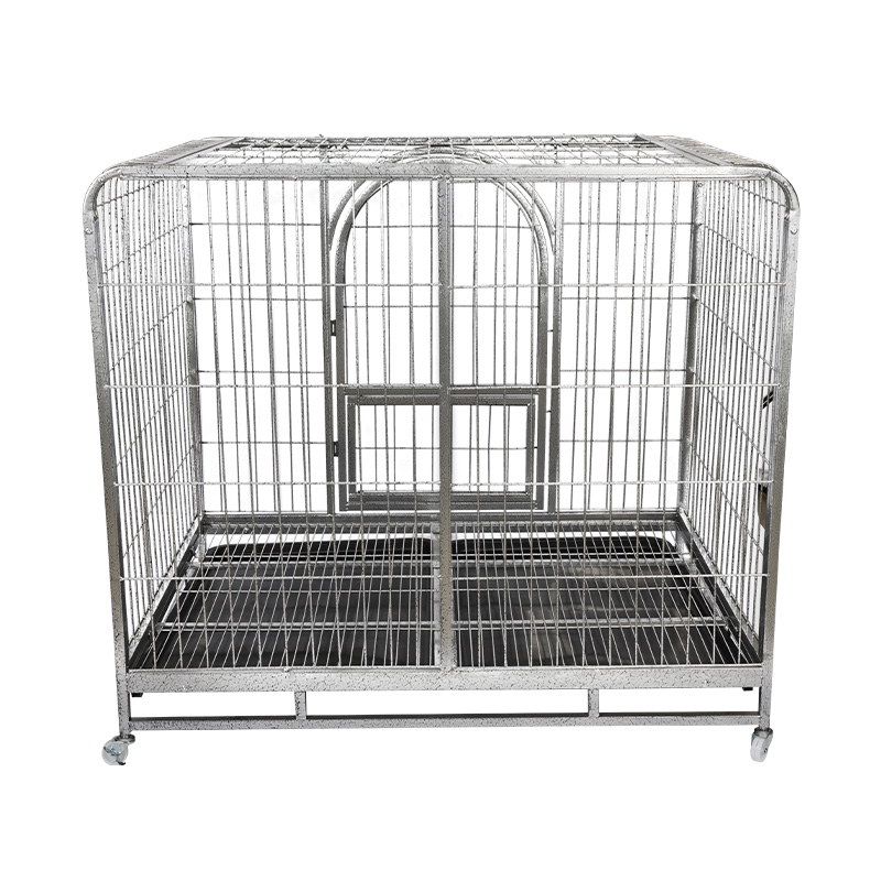 BT-125 Corner du coin arrondi Cage de chien pliant en métal