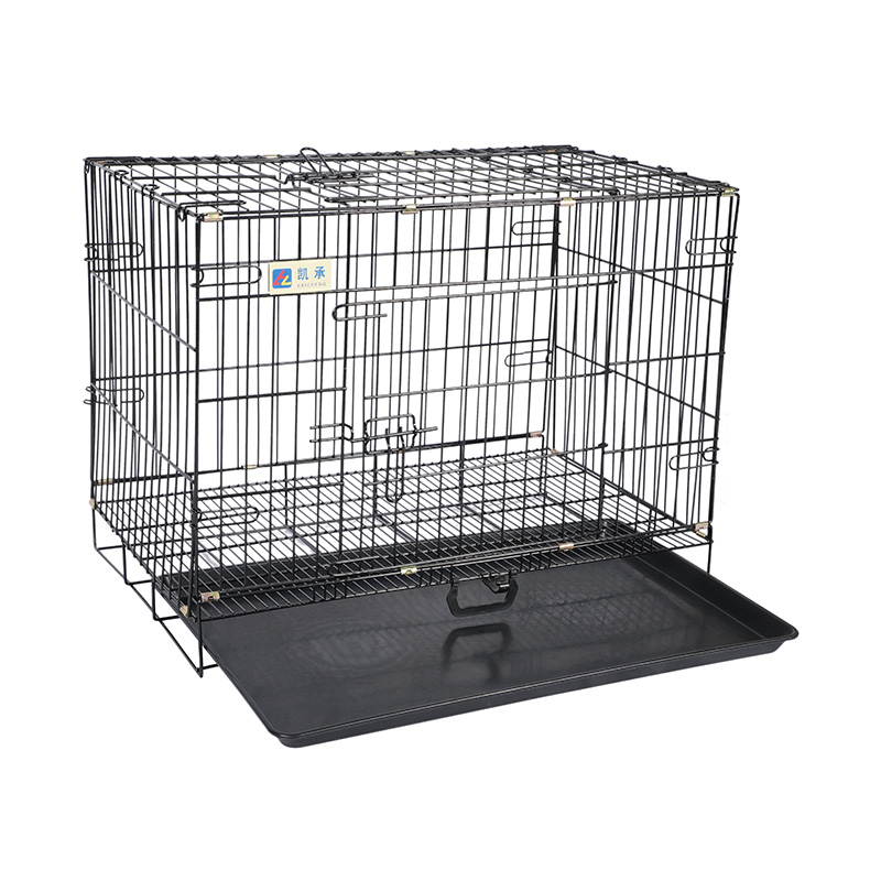 Caisse de chien pliable en métal pour chiots