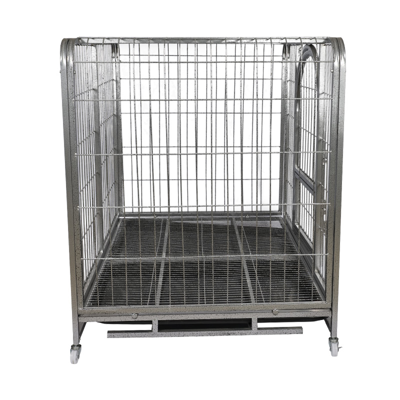BT-125 Corner du coin arrondi Cage de chien pliant en métal