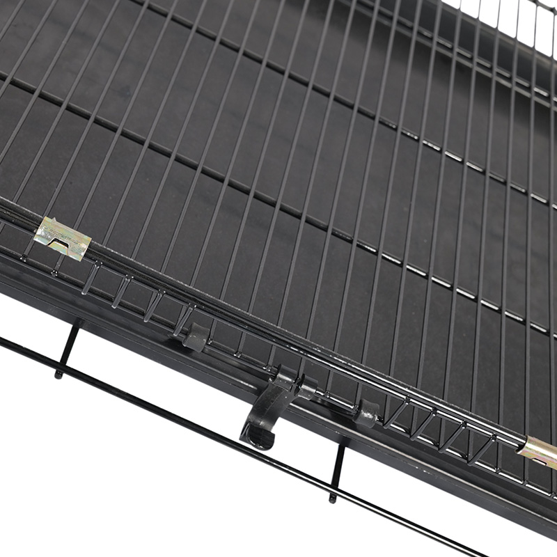 Caisse de chien pliable en métal pour chiots