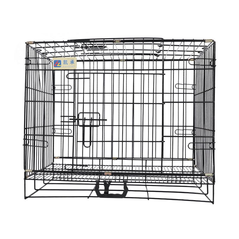 Caisse de chien pliable en métal pour chiots