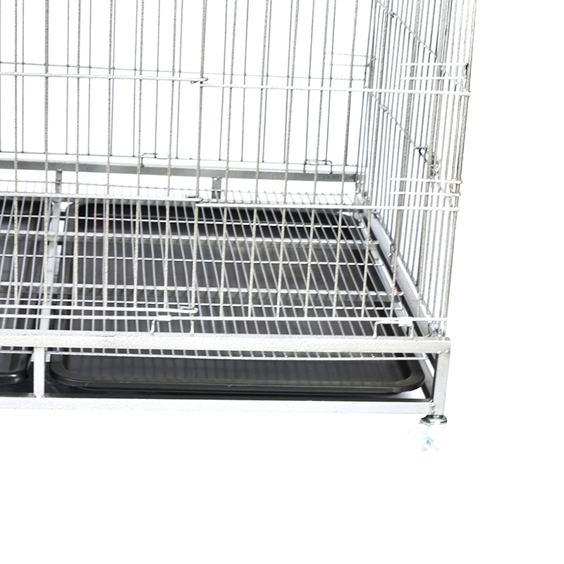 Grand chien métal métallique pliant cage de chien