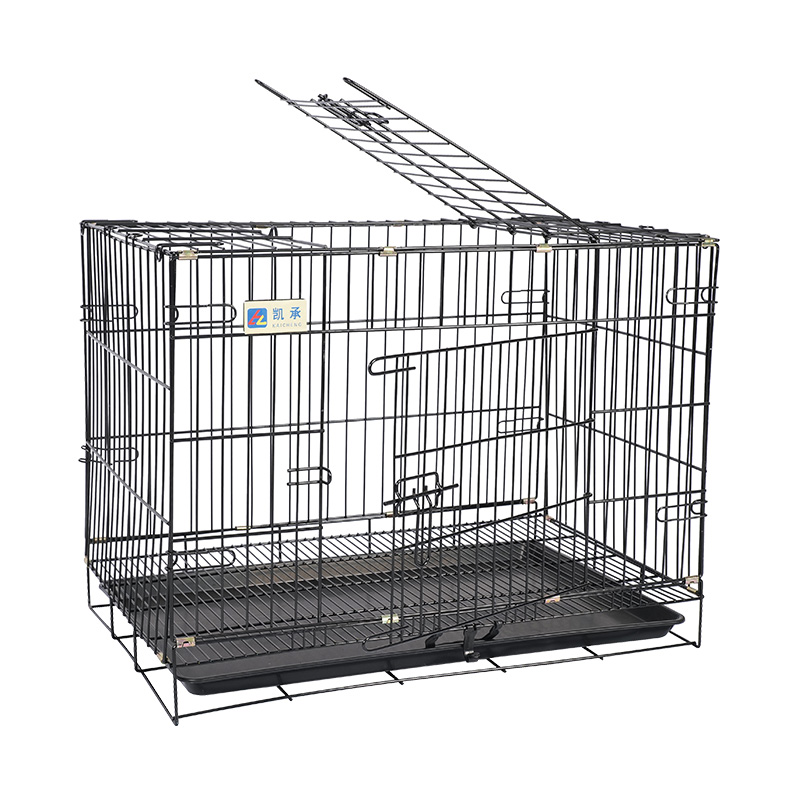 Caisse de chien pliable en métal pour chiots
