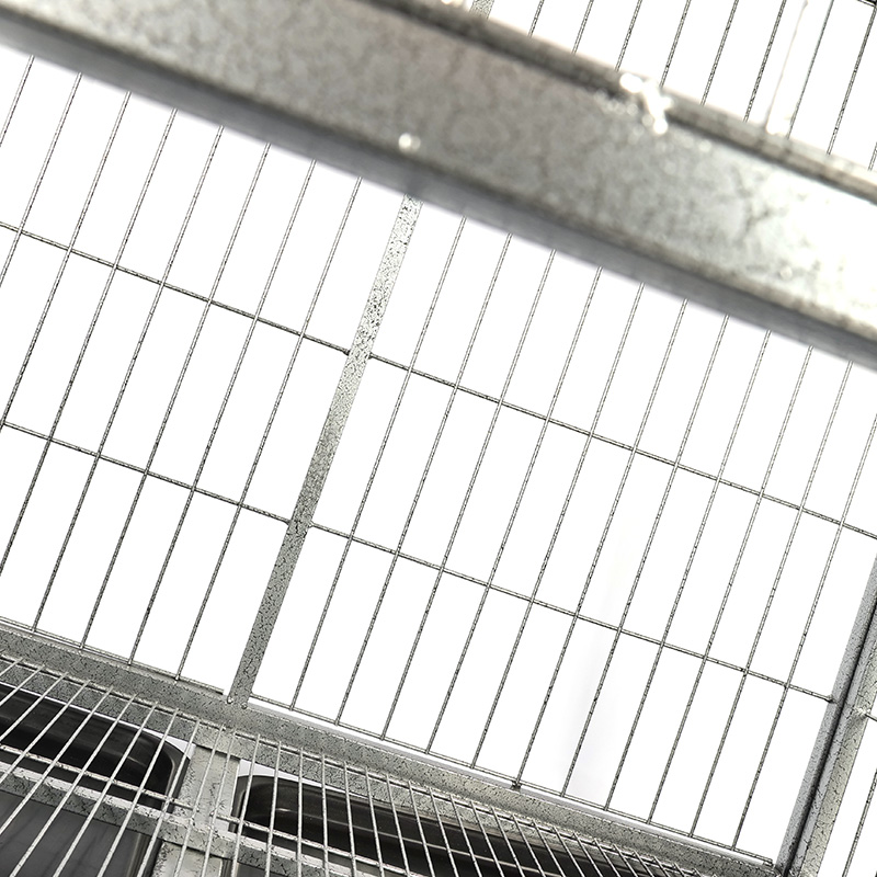 BT-125 Corner du coin arrondi Cage de chien pliant en métal