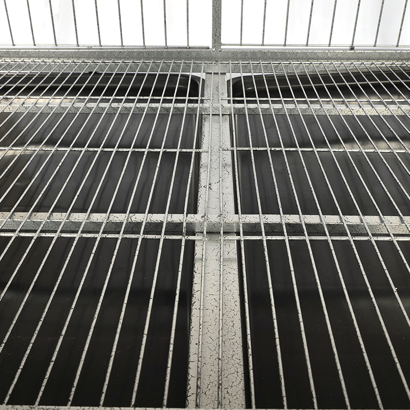 BT-125 Corner du coin arrondi Cage de chien pliant en métal