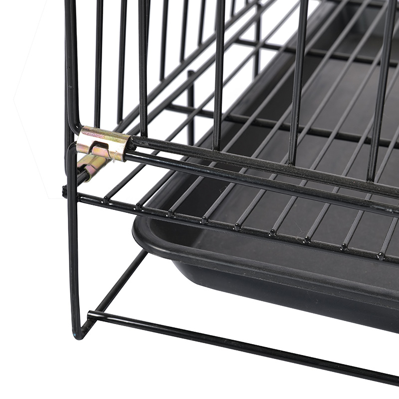 Caisse de chien pliable en métal pour chiots