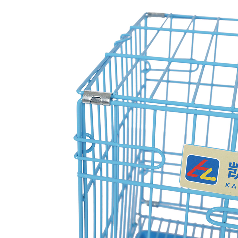 Caisse de chien pliable en métal pour chiots