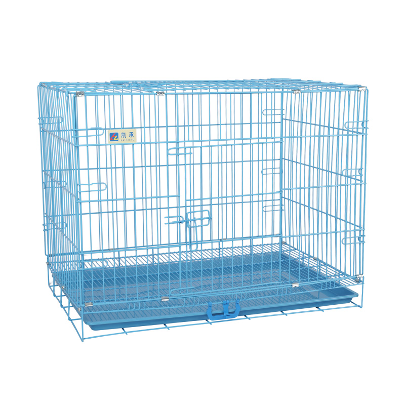 Caisse de chien pliable en métal pour chiots