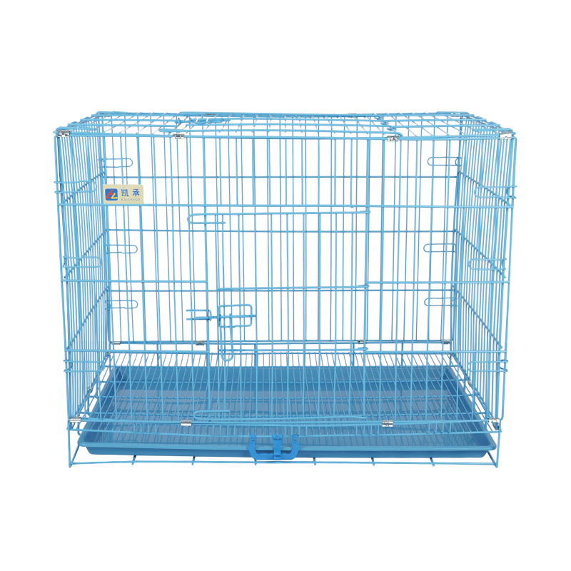 Caisse de chien pliable en métal pour chiots