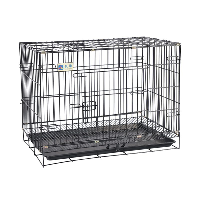 Caisse de chien pliable en métal pour chiots
