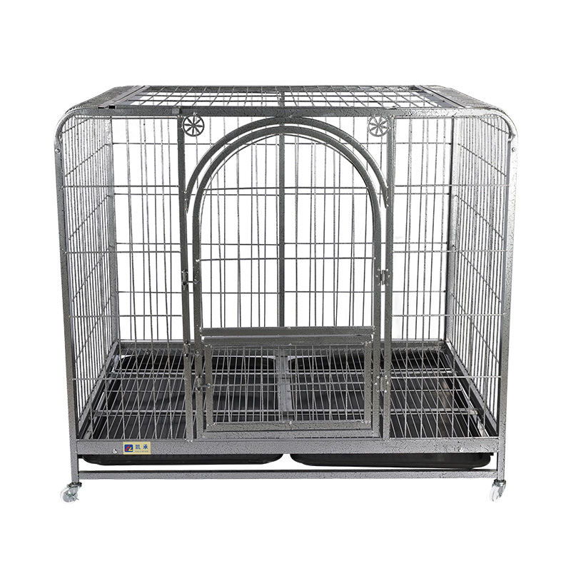 BT-125 Corner du coin arrondi Cage de chien pliant en métal