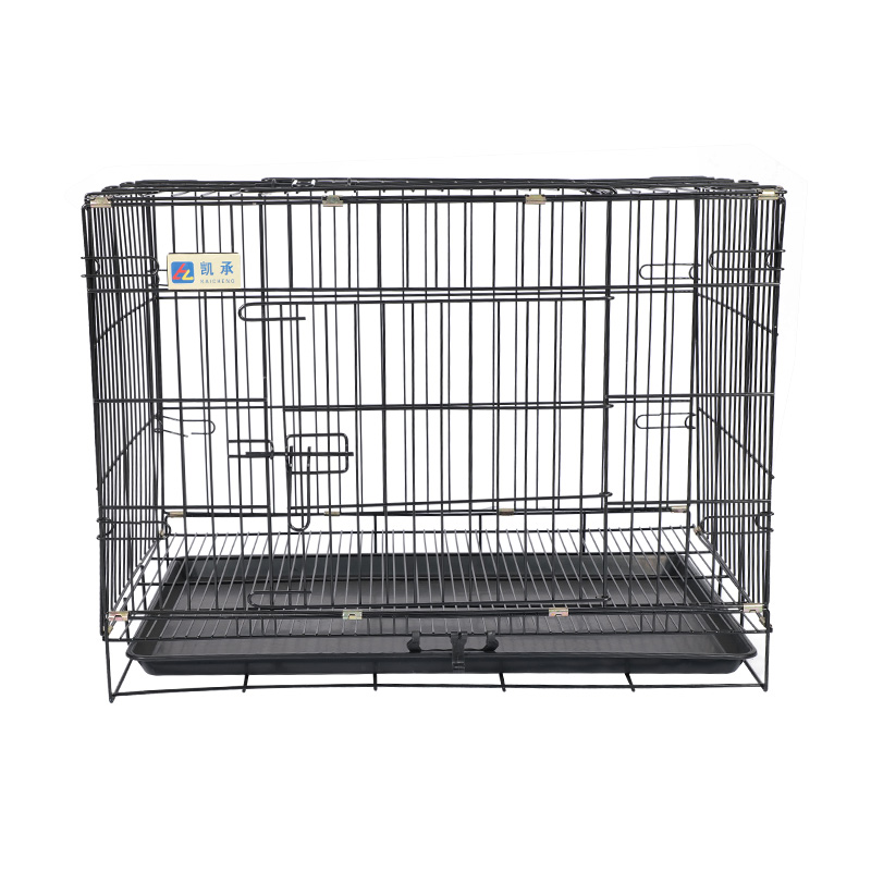 Caisse de chien pliable en métal pour chiots