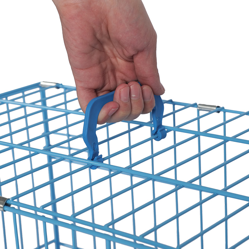 Caisse de chien pliable en métal pour chiots