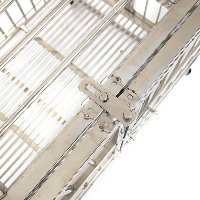 Cage de chien en acier inoxydable