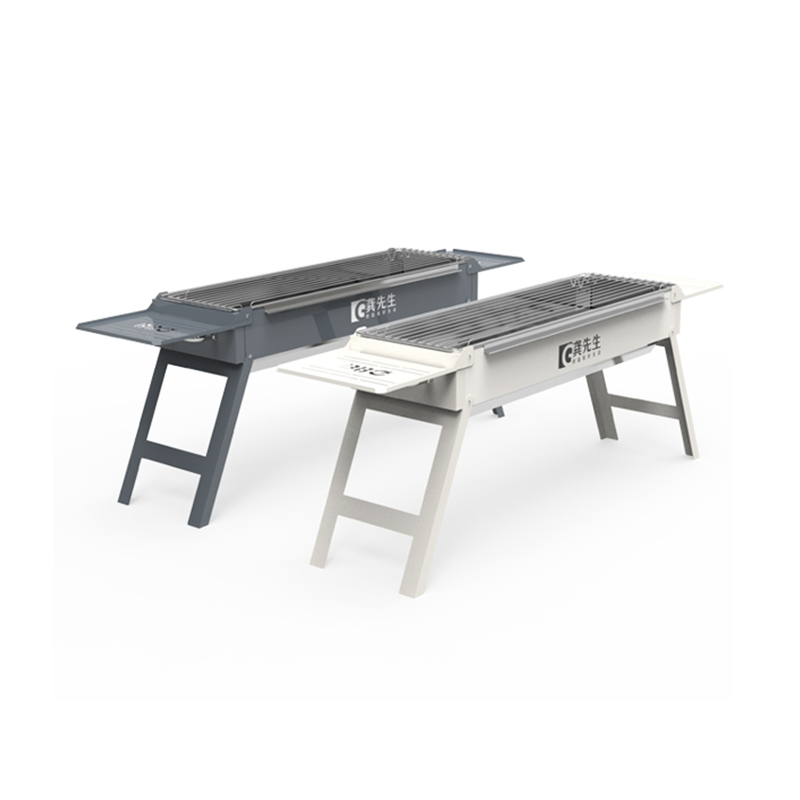 Grill de barbecue rectangulaire pliable extérieur