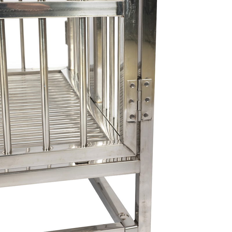 Cage de chien en acier inoxydable