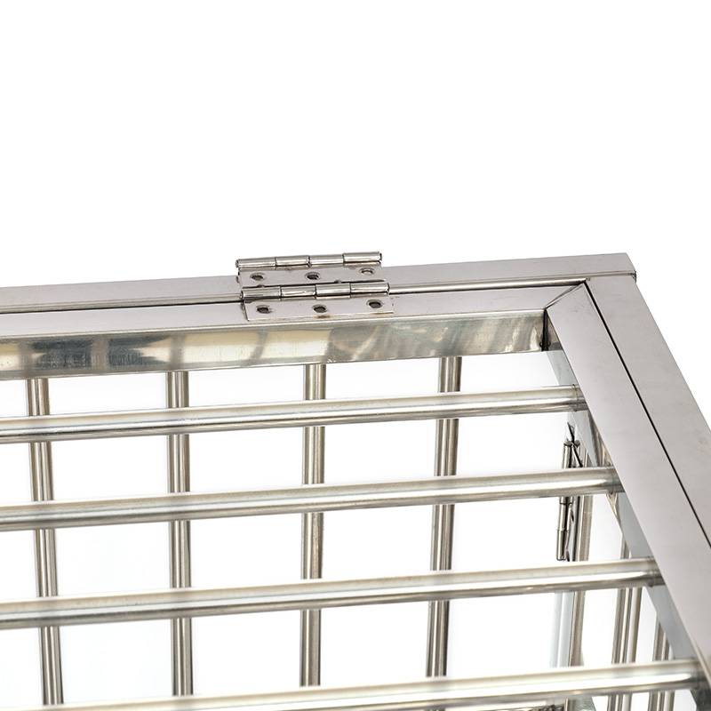 Cage de chien en acier inoxydable