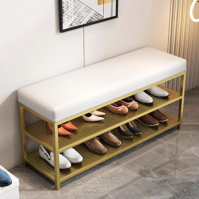 Modèle de banc de chaussures de porte d'entrée simple