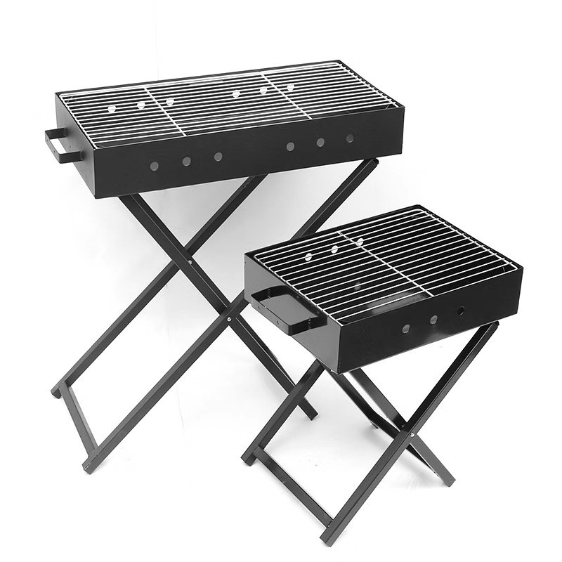Gril de barbecue en forme de X en forme de X en acier inoxydable