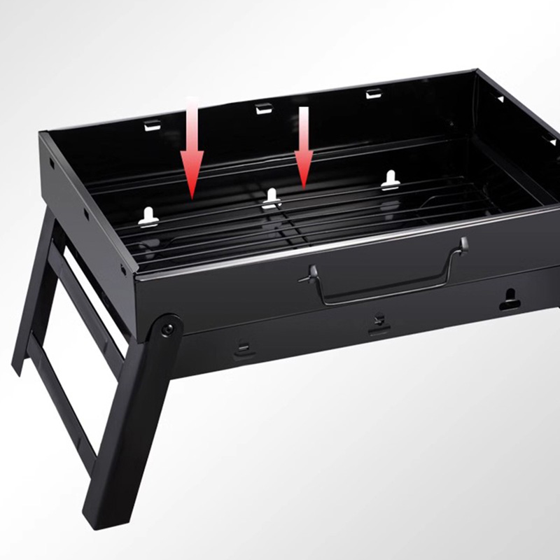 Gril de barbecue en forme de X en forme de X en acier inoxydable