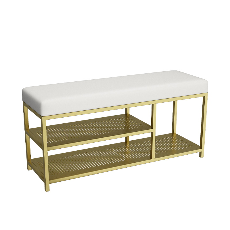 Style de partition de tabouret de chaussures de porte d'entrée simple
