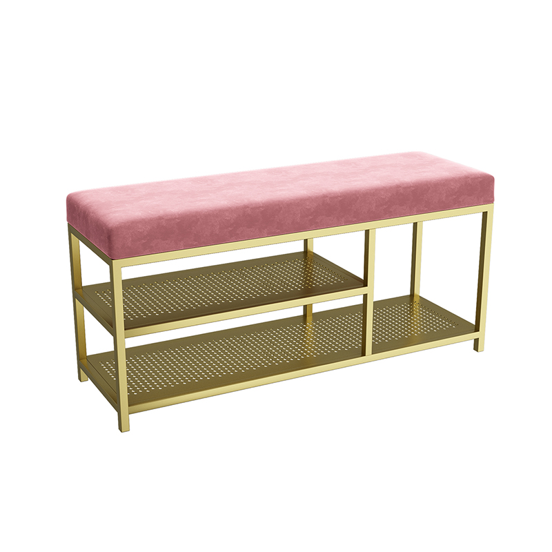 Style de partition de tabouret de chaussures de porte d'entrée simple