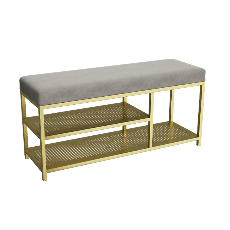 Style de partition de tabouret de chaussures de porte d'entrée simple