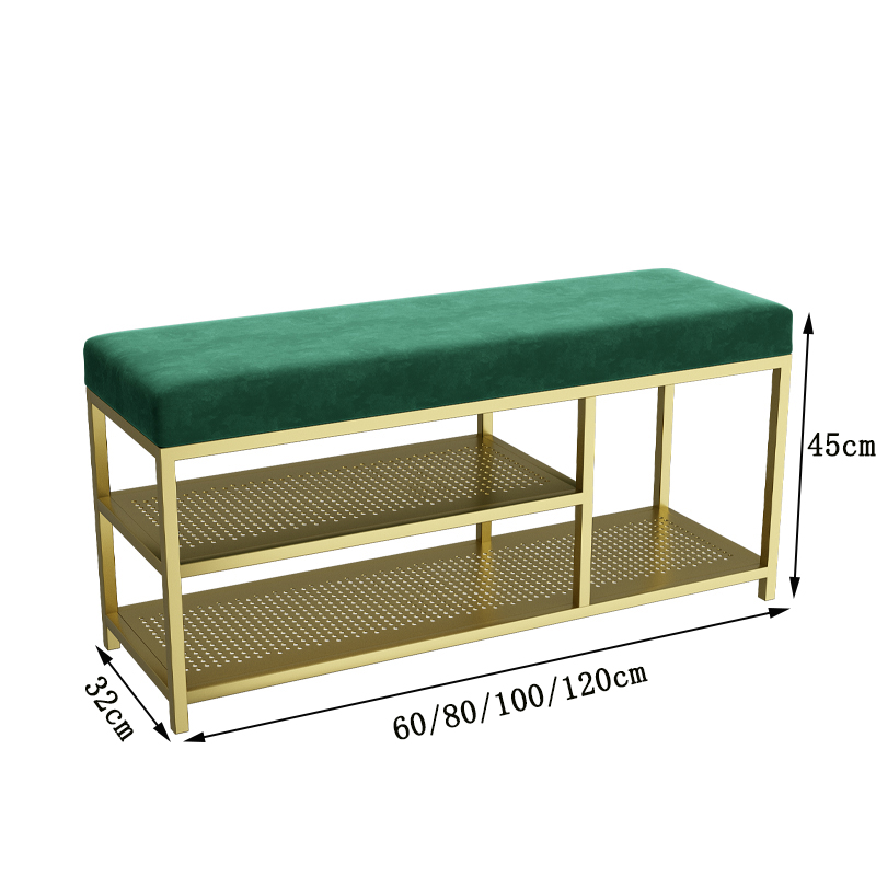 Style de partition de tabouret de chaussures de porte d'entrée simple