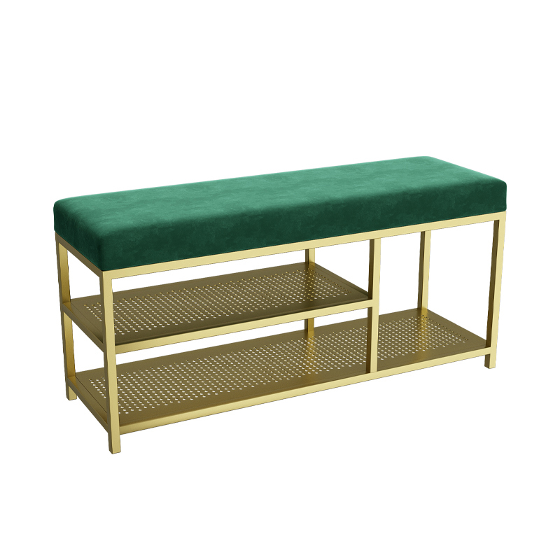Style de partition de tabouret de chaussures de porte d'entrée simple